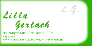 lilla gerlach business card